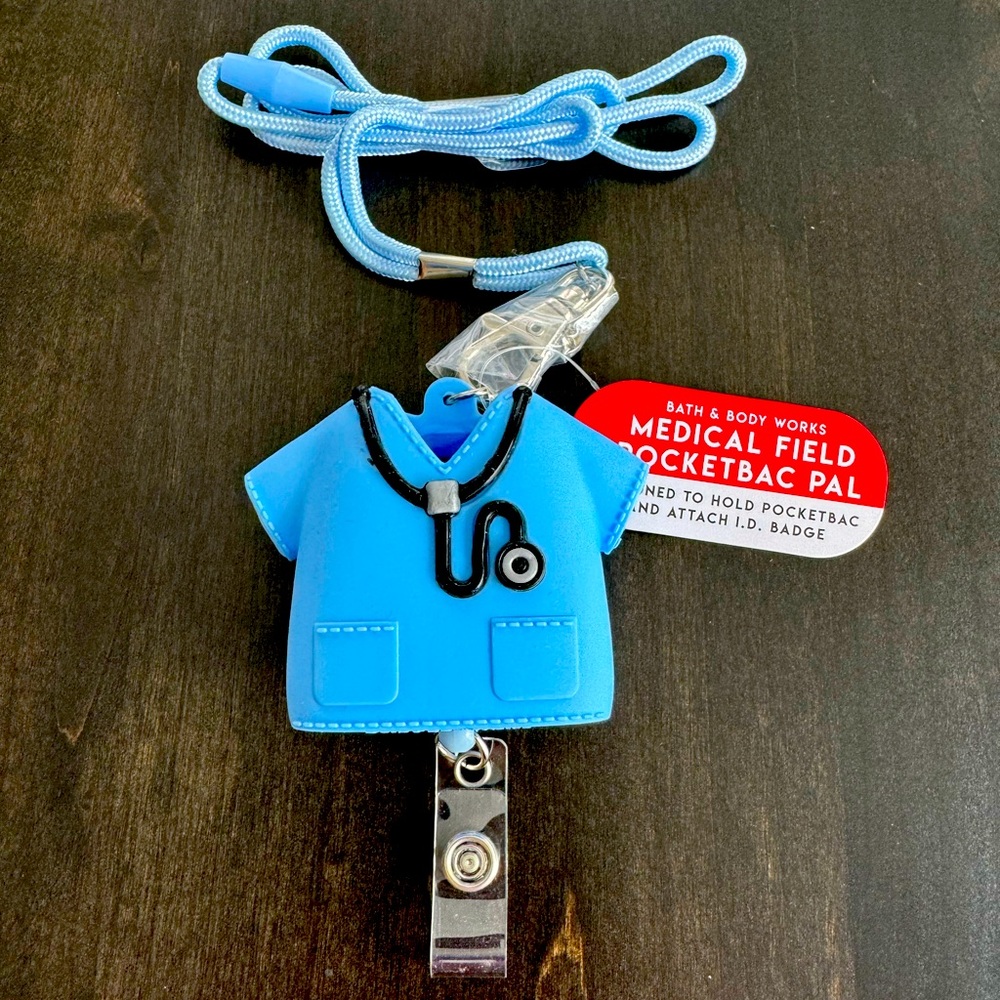 NWT Bath &Body Works Medical Field Hand sanitizer badge holder